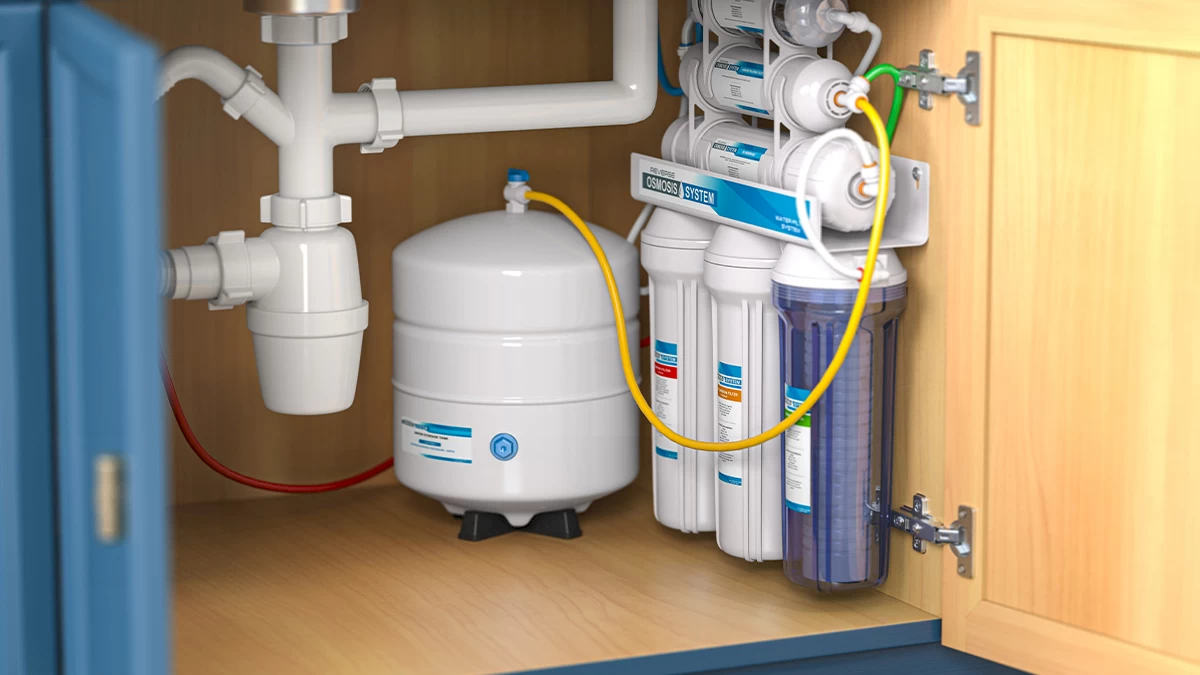 تركيب فلتر المياه